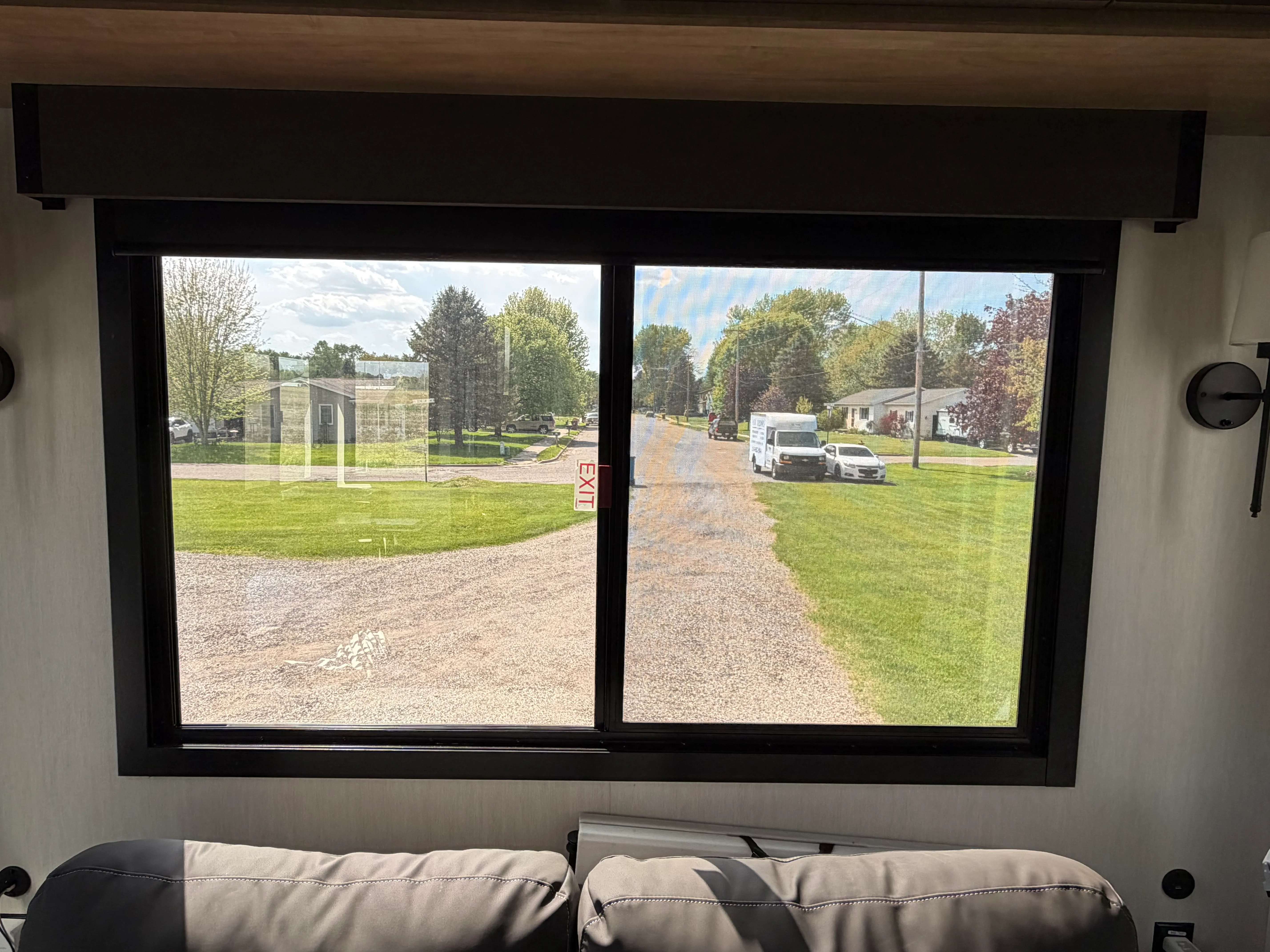 Rear window — inside view