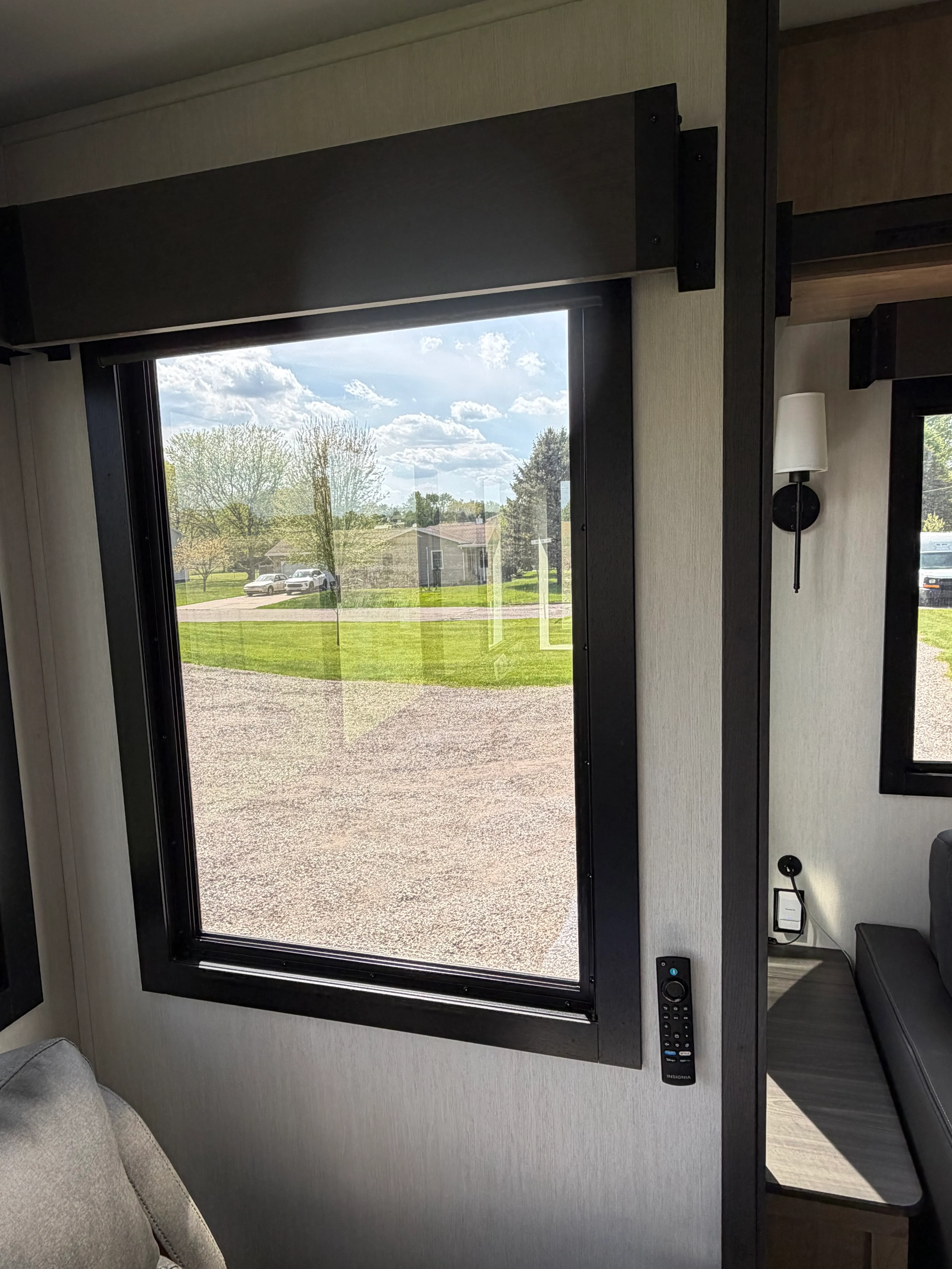 Rear Dinette window — inside view