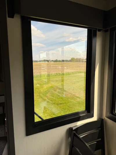 Front Dinette window — inside view