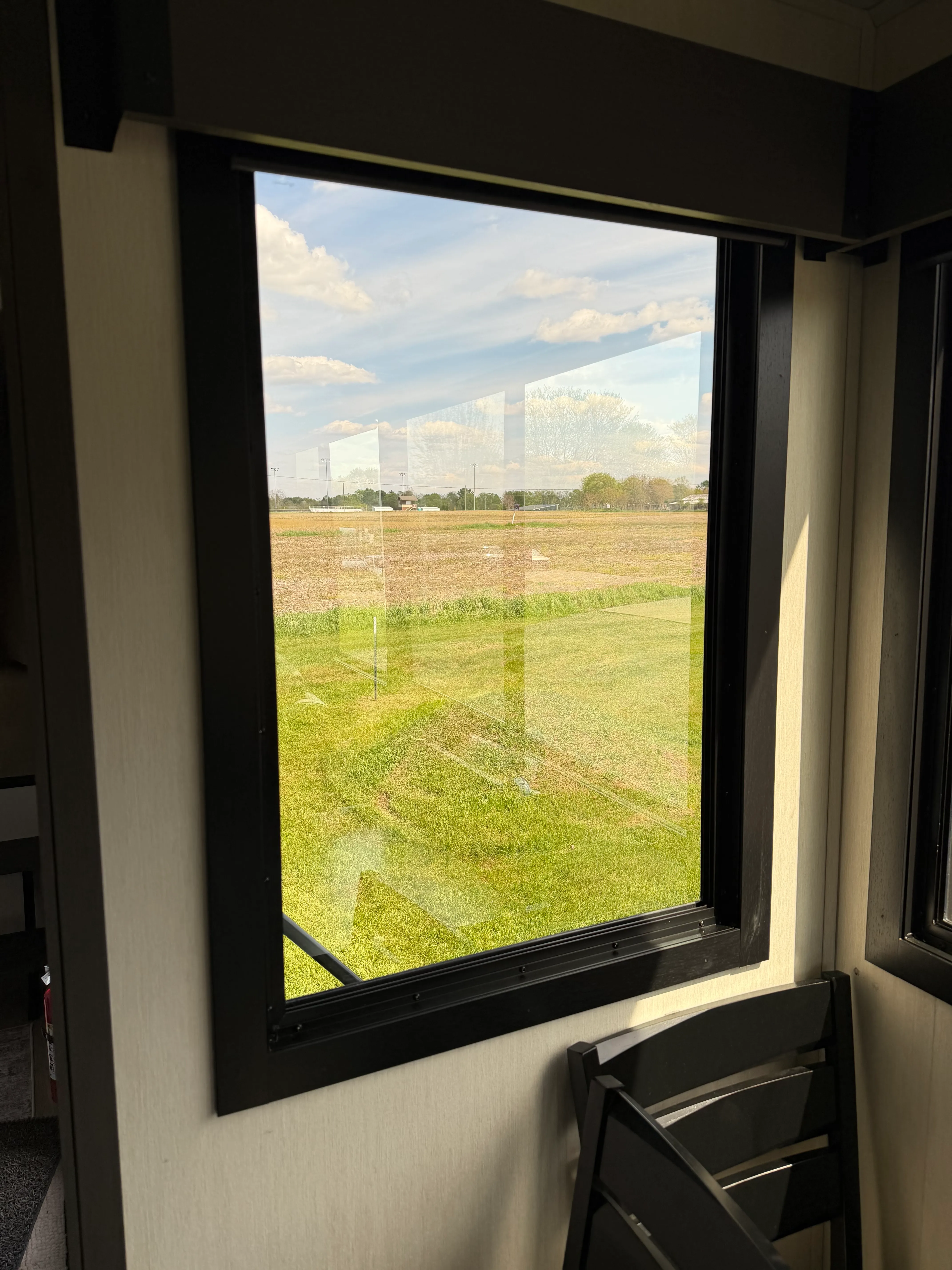 Front Dinette window — inside view