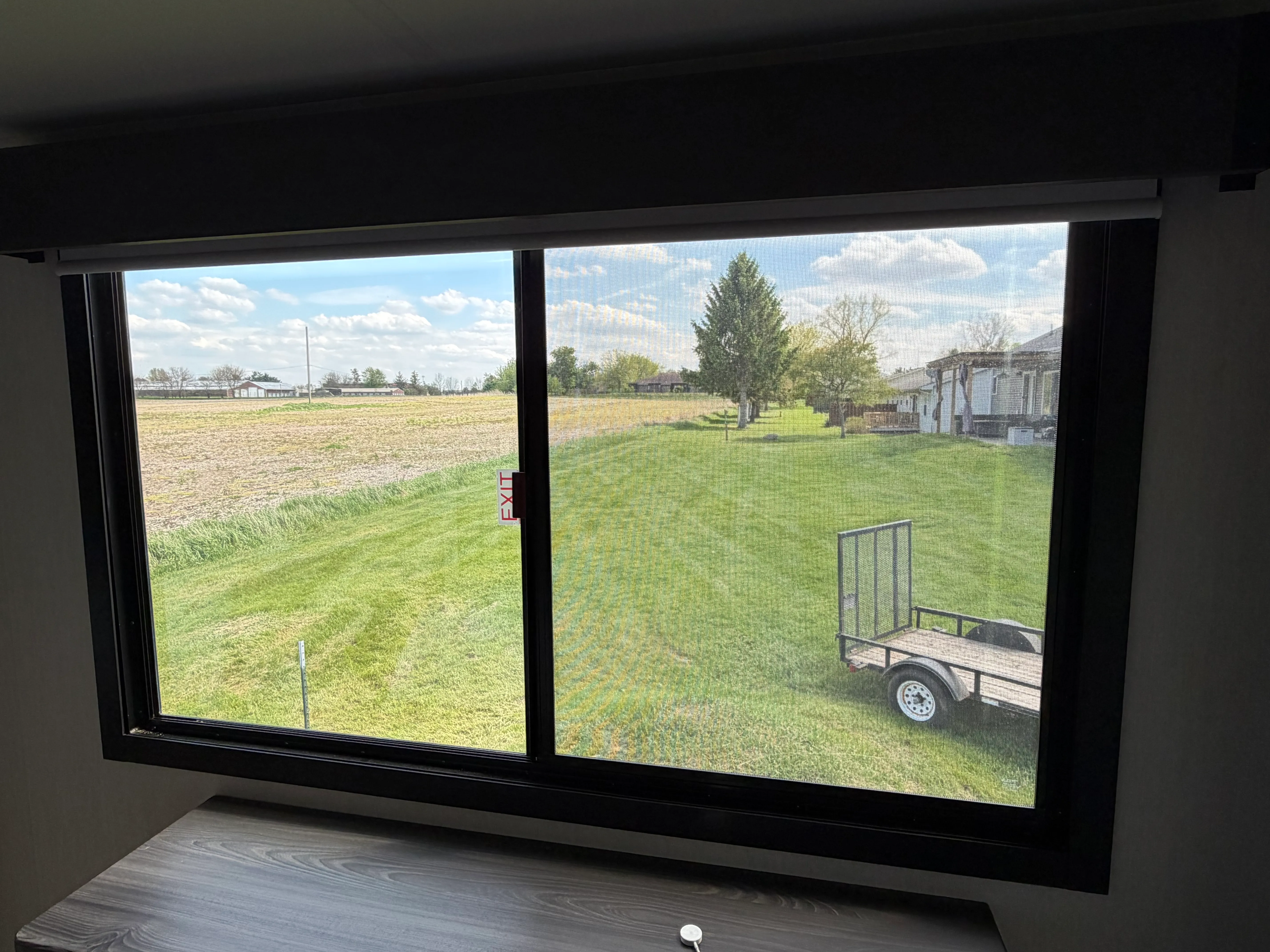 Master Large window — inside view